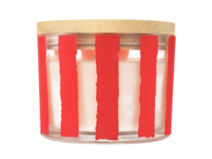 Sveča Q Home Peppermint Swirl Red 312g