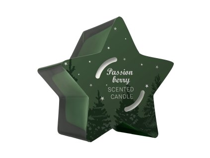 Sveča Q Home Star green 125g