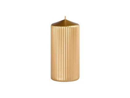 Žlebljen valj Kovinski zlat 65x140mm