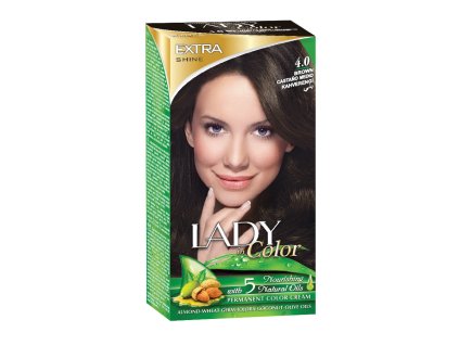 Barva za lase LADY in Color, 4.0 Rjava
