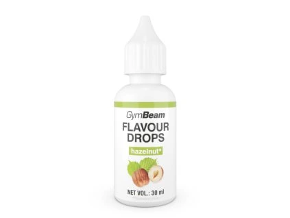 flavor drops hazelnut 30 ml gymbeam 1