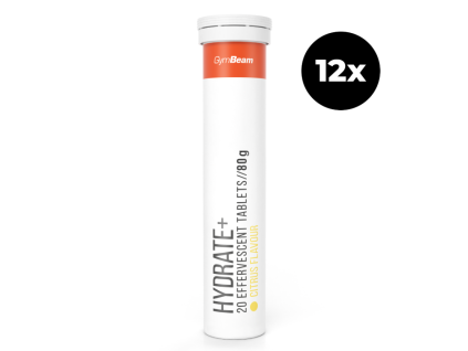 hydrate 12x20 effervescent citrus flavour gymbeam