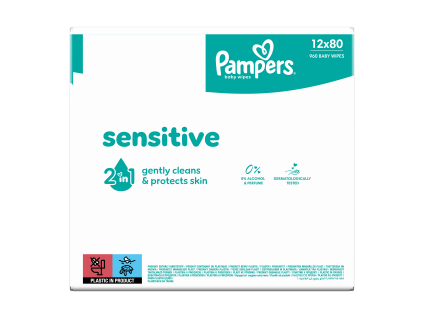 Pampers robčki (12 x 80 kosov) Sensitive