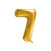 Folija balon 86 cm "7" zlate barve 1 kos