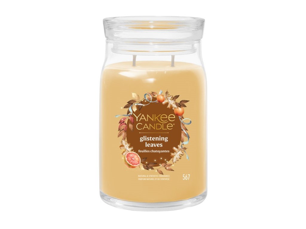 YANKEE CANDLE GLISTENING LEAVES SIGNATURE VEĽKÝ