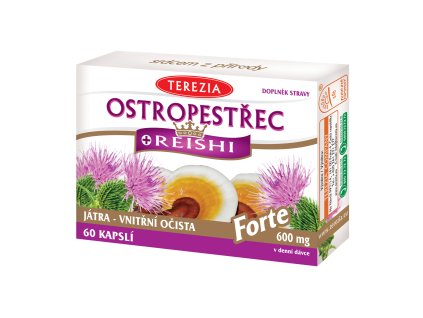 Pestrec + Reishi FORTE (60cps/kra)