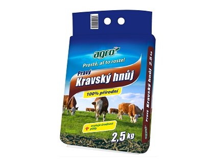 AGRO pravý kravský hnoj 2,5kg granul