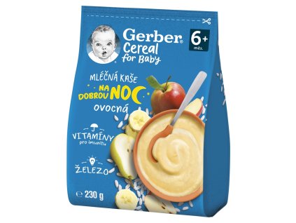 GERBER Cereal ml kaša 230g ovocná 6m+