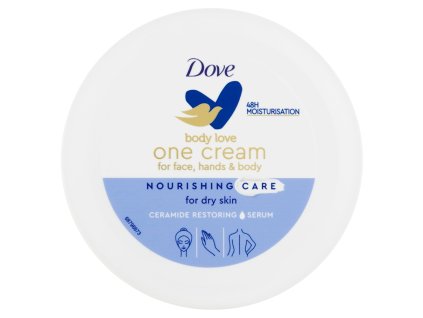 Dove vyživujúci krém na tvár a telo na suchú pokožku Body Love Nourishing Care 250 ml