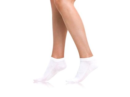 BAMBUS AIR LADIES IN-SHOE SOCKS - Krátke dámske bambusové ponožky - biela 39 - 42