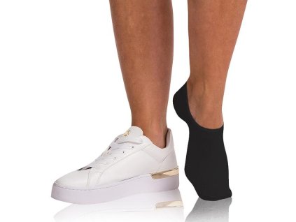 BAMBUS FOOTIES SOCKS - Bambusové veľmi nízke dámske ponožky - čierna 39 - 42