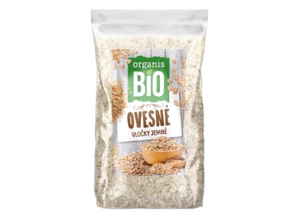 Organis BIO Ovsené vločky jemné 500g