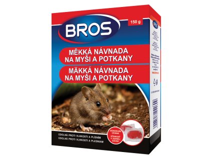 Bros mäkká nástraha 150g myši potkany