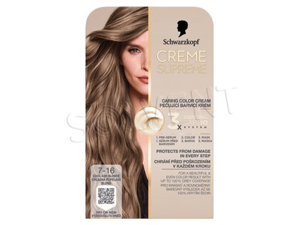 Creme Supreme 7-16 Chlad popol blond
