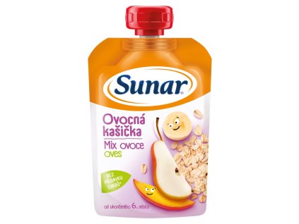 Sunar kašička 120g mix ovocia 6m+