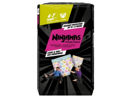 Pampers Ninjamas pyžamové nočné nohavičky 10ks Srdce