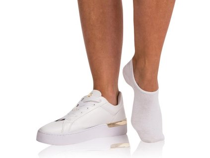 BAMBUS FOOTIES SOCKS - Bambusové veľmi nízke dámske ponožky - biela 39 - 42