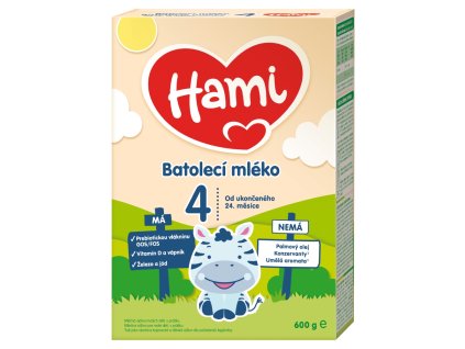 Hami 4 batol mlieko 600g 24+