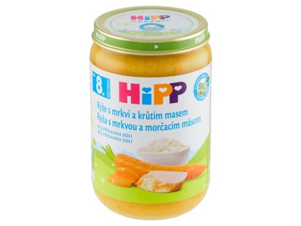 HiPP menu 220g ryža mrkva morčacie 7m+