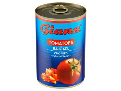 GIANA Paradajky 400g lúpaná krájaná