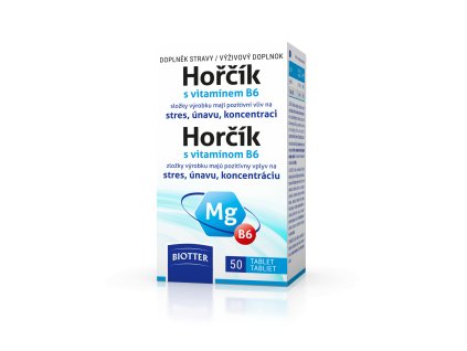 Biotter Horčík s vitamín B6 (50tbl/kra)