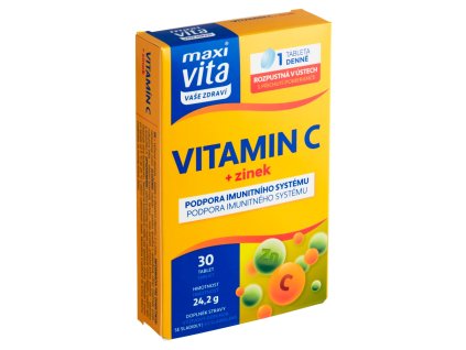 Maxi Vita vit C+zinok (30ks/kra)