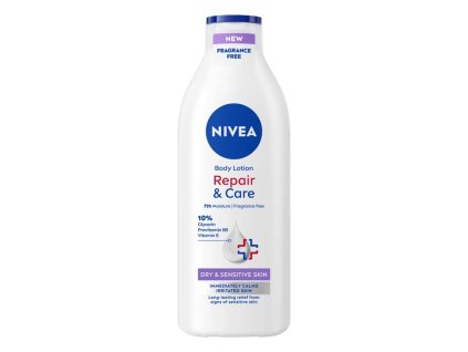 Nivea Telové mlieko 400ml Repair & Care Sensitive