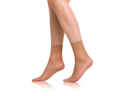 DIE PASST SOCKS 20 DEN - Silonkové matné ponožky 2 páry - almond UNI