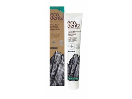 110961 ecodenta bio certifikovana belici zubni pasta s cernym uhlim 75 ml