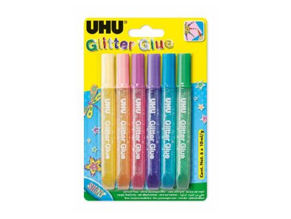 UHU Glue 6ks/bli Glitter Shiny