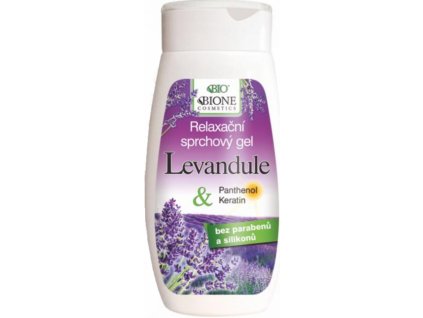 BC Bione Cosmetics sprchový gél Levanduľa & Panthenol a Keratín 260 ml
