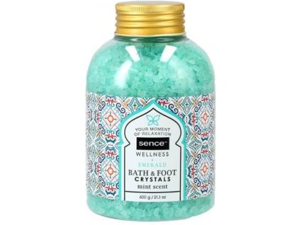 SENCE Soľ do kúpeľa Emerald Mint 600g Darčekové balenie