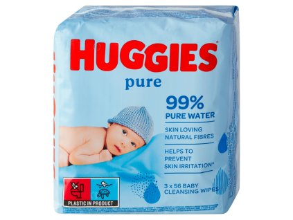 HUGGIES obrúsky (3x56ks/fol) Pure