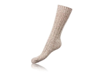 NORWEGIAN STYLE SOCKS - Zimné unisex ponožky - béžová 35 - 38