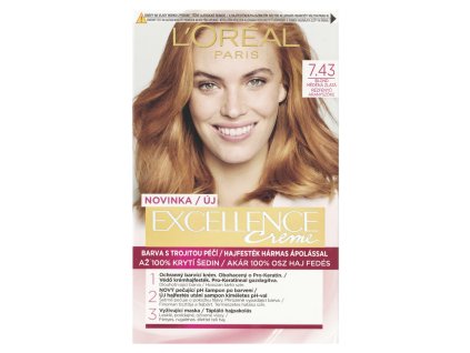 Excellence creme 7.43 blond medená zlatá