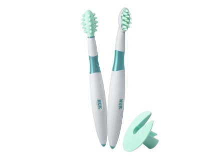 NUK zubná kefka + masážna kart. (6+m)