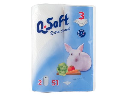 Q Soft kuch utierky (2ks/fol) 3vrstvové