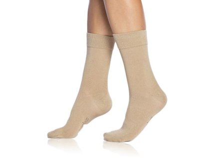 BAMBUS LADIES COMFORT SOCKS - Dámske bambusové ponožky - béžová 35 - 38