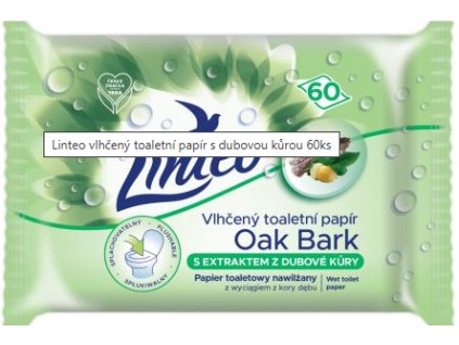 Linteo Satin vlhčený s dubovou kôrou 60 ks