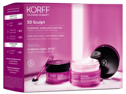 KORFF DARČEKOVÝ BALÍČEK 3D SCULPT - KRÉM 50 ml, LIP TREATMENT 15 ml;