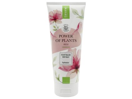 LIRENE Power of Plants telový balzam hydratačná RUŽA, 200 ml
