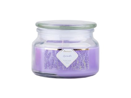 Emocio vonná sviečka v skle Lavender so skleneným viečkom 100x79mm