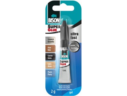 BISON sekundové lepidlo SUPER GLUE GÉL 2 g Jumbo Card