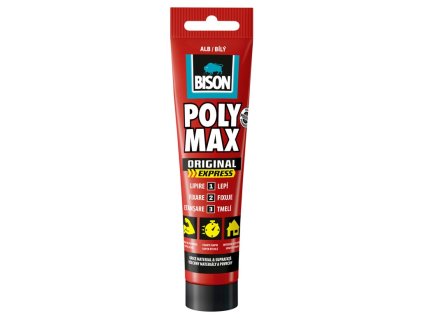BISON univerzálne montážne lepidlo POLY MAX express white 165 g