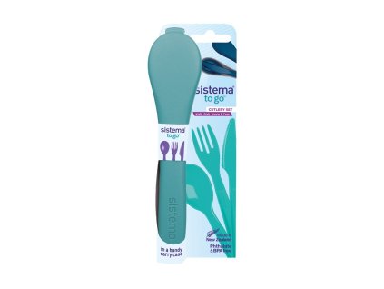 Sistema Sada príborov To Go Cutlery Set, zelená