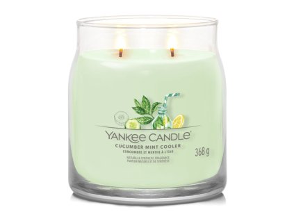 YANKEE CANDLE CUCUMBER MINT COOLER SIGNATURE STREDNÁ