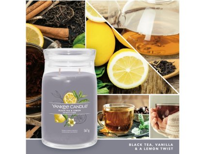 YANKEE CANDLE BLACK TEA & LEMON SIGNATURE VEĽKÝ
