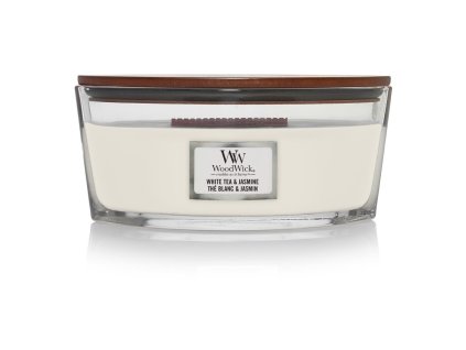 WoodWick White Tea & Jasmine sviečka loď