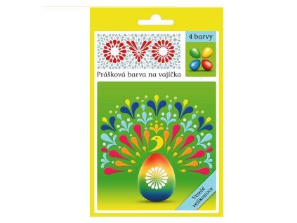 OVO prášk.farba na vajíčka 4x5g
