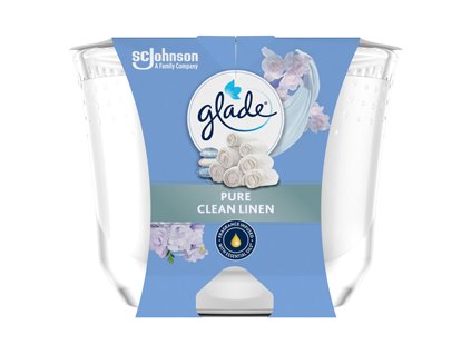 Glade sviečka 204g Clean Linen